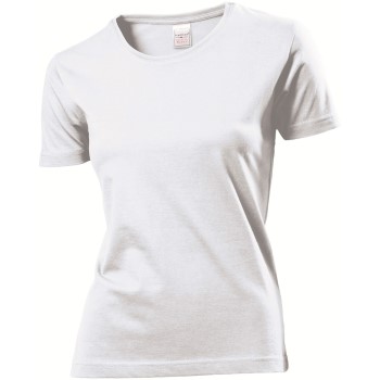 Stedman Classic Women T-shirt Vit bomull Medium Dam