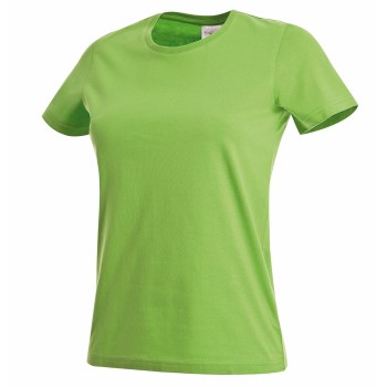 Läs mer om Stedman Classic Women T-shirt Ljusgrön bomull Medium Dam