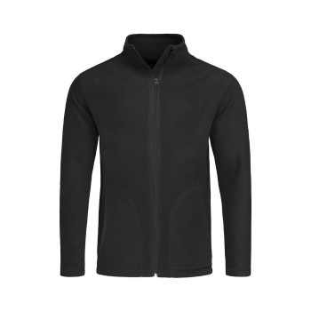 Stedman Active Fleece Jacket For Men Svart polyester Small Herr
