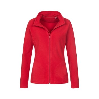 Läs mer om Stedman Active Fleece Jacket For Women Röd polyester Small Dam