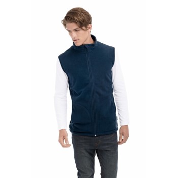 Läs mer om Stedman Active Fleece Vest For Men Mörkblå polyester XX-Large Herr
