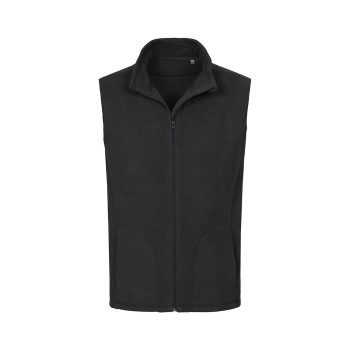 Läs mer om Stedman Active Fleece Vest For Men Svart polyester X-Large Herr