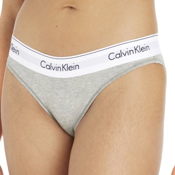 Läs mer om Calvin Klein Trosor Modern Cotton Bikini Gråmelerad Large Dam