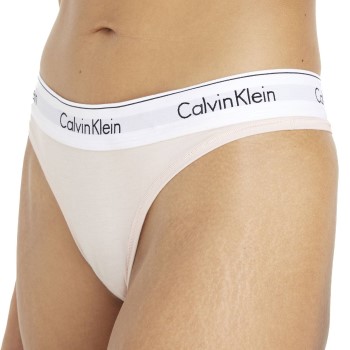 Läs mer om Calvin Klein Trosor Modern Cotton Thong Ljusrosa X-Large Dam