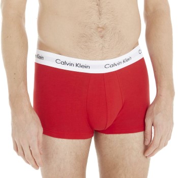 Läs mer om Calvin Klein Kalsonger 3P Cotton Stretch Low Rise Trunks Flerfärgad bomull X-Large Herr