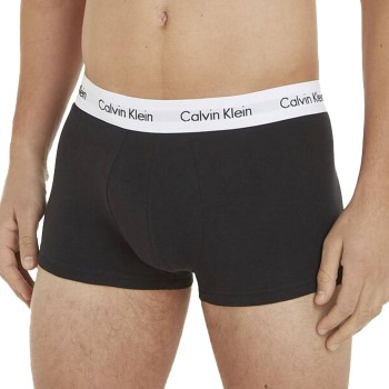 Calvin Klein Kalsonger 9P Cotton Stretch Low Rise Trunks Svart bomull X-Large Herr