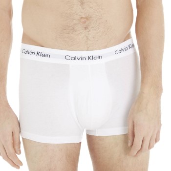 Calvin Klein Kalsonger 3P Cotton Stretch Low Rise Trunks Vit/Grå bomull Small Herr