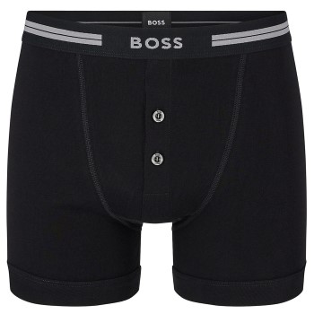 Hugo Boss Kalsonger Original Button Front Shorts Svart bomull Small Herr