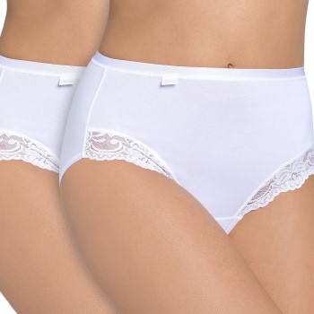 Sloggi Trosor 2P Romance Maxi Vit 46 Dam | apparel & accessories - clothing - underwear & socks - lingerie | ModeLejon