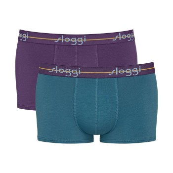 Sloggi Kalsonger 2P For Men Start Hip Lila/Turkos bomull X-Large Herr | apparel & accessories - clothing - underwear & socks - underwear | ModeLejon