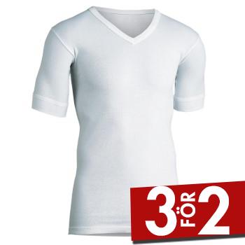 JBS Original 30020 T-shirt V-neck Vit bomull Small Herr