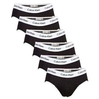 Calvin Klein Kalsonger 6P Cotton Stretch Hip Brief Svart bomull X-Large Herr | apparel & accessories - clothing - underwear & socks - underwear | ModeLejon