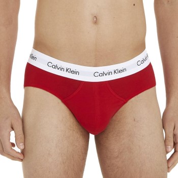 Läs mer om Calvin Klein Kalsonger 3P Cotton Stretch Hip Brief Marin/Röd bomull X-Small Herr