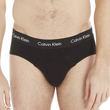 Läs mer om Calvin Klein Kalsonger 3P Cotton Stretch Hip Brief Vit/Svart bomull Large Herr