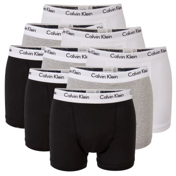 Läs mer om Calvin Klein Kalsonger 9P Cotton Stretch Trunks Flerfärgad bomull X-Small Herr