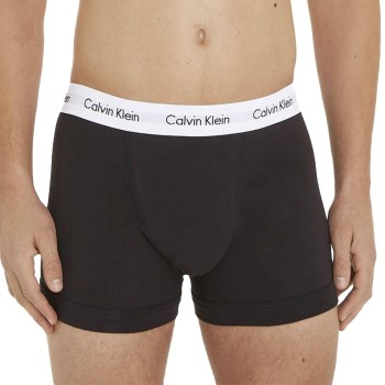 Calvin Klein Kalsonger 3P Cotton Stretch Trunks Svart/Vit bomull Large Herr | apparel & accessories - clothing - underwear & socks - underwear | ModeLejon