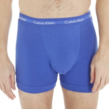 Läs mer om Calvin Klein Kalsonger 3P Cotton Stretch Trunks Marin/Blå bomull X-Large Herr