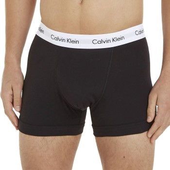 Läs mer om Calvin Klein Kalsonger 6P Cotton Stretch Trunks Svart randig bomull X-Large Herr