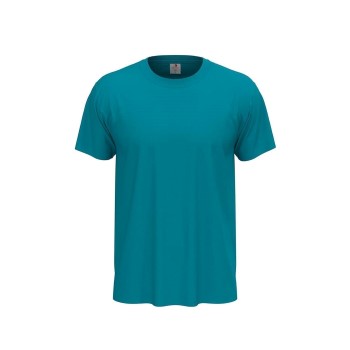 Läs mer om Stedman Classic Men T-shirt Himmelsblå bomull X-Small Herr