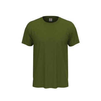 Läs mer om Stedman Classic Men T-shirt Militärgrön bomull Small Herr