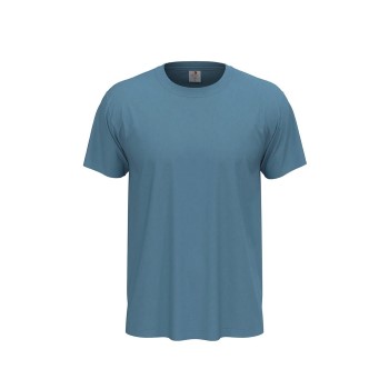 Läs mer om Stedman Classic Men T-shirt Ljusblå bomull X-Small Herr