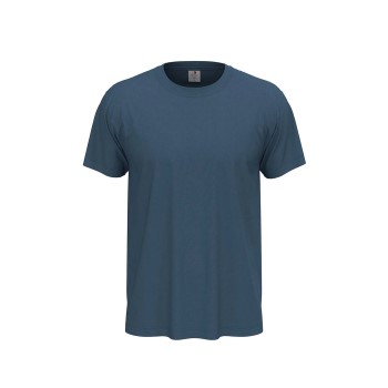 Läs mer om Stedman Classic Men T-shirt Jeansblå bomull 3XL Herr