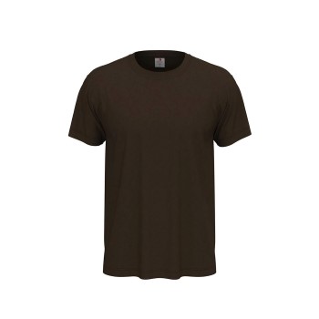 Läs mer om Stedman Classic Men T-shirt Mörkbrun bomull 3XL Herr