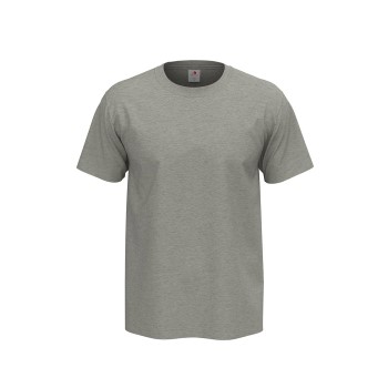 Läs mer om Stedman 4P Comfort Men T-shirt Ljusgrå bomull 5XL Herr