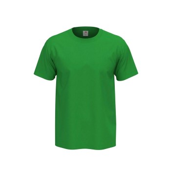 Läs mer om Stedman Comfort Men T-shirt Grön bomull Small Herr