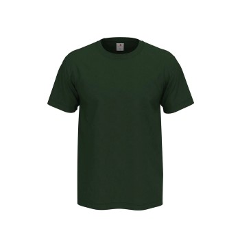Läs mer om Stedman Comfort Men T-shirt Mörkgrön bomull 4XL Herr