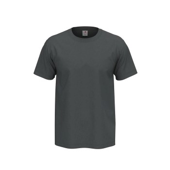 Läs mer om Stedman Comfort Men T-shirt Grå bomull X-Large Herr