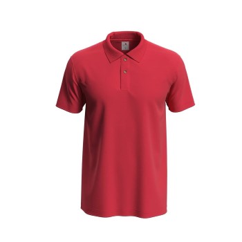 Stedman Polo Men Röd bomull Small Herr | apparel & accessories - clothing - shirts & tops | ModeLejon