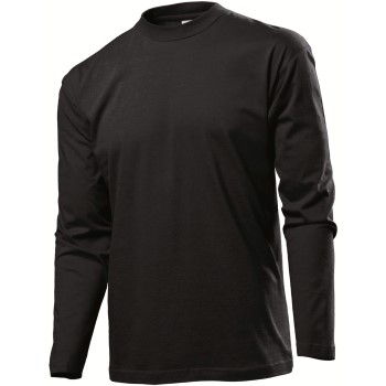 Läs mer om Stedman Classic Long Sleeve Men Svart bomull 3XL Herr