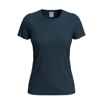 Läs mer om Stedman Classic Women T-shirt Midnattsblå bomull Small Dam