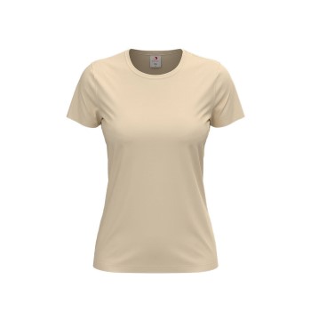 Läs mer om Stedman 4P Classic Women T-shirt Beige bomull X-Small Dam