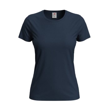 Läs mer om Stedman Classic Women T-shirt Mörkblå bomull Small Dam