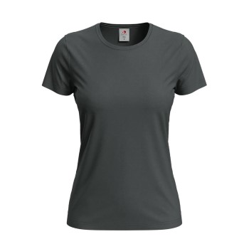 Läs mer om Stedman 4P Classic Women T-shirt Stålgrå bomull X-Small Dam