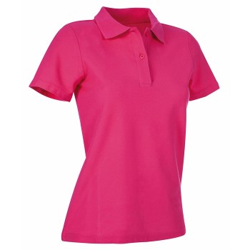 Stedman Polo Women Rosa bomull Large Dam | apparel & accessories - clothing - shirts & tops | ModeLejon