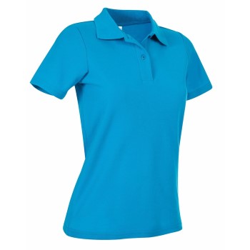 Stedman Polo Women Blå bomull Large Dam | apparel & accessories - clothing - shirts & tops | ModeLejon