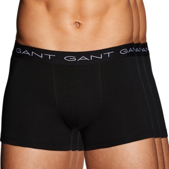 Gant Kalsonger 3P Essential Basic CS Trunks Svart bomull X-Large Herr | apparel & accessories - clothing - underwear & socks - underwear | ModeLejon