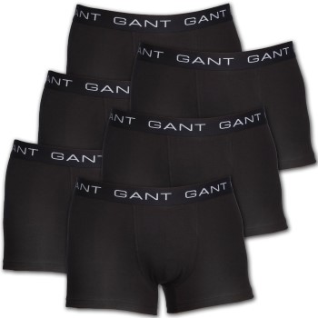 Gant Kalsonger 6P Essential Basic CS Trunks Svart bomull X-Large Herr | apparel & accessories - clothing - underwear & socks - underwear | ModeLejon
