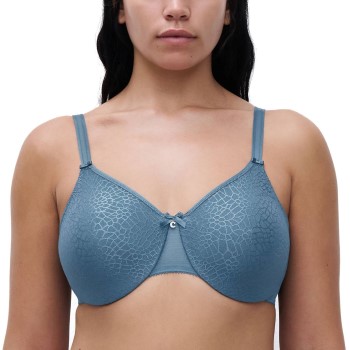 Chantelle BH C Magnifique Underwired Bra Jeansblå E 70 Dam | apparel & accessories - clothing - underwear & socks - bras | ModeLejon