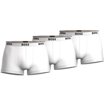 BOSS Kalsonger 3P Cotton Stretch Trunks Vit bomull X-Large Herr | apparel & accessories - clothing - underwear & socks - underwear | ModeLejon