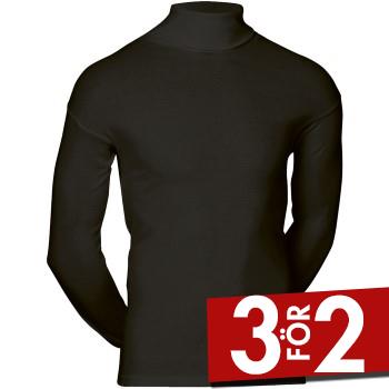 JBS Classic Roll Neck Long Sleeve Svart bomull Small Herr