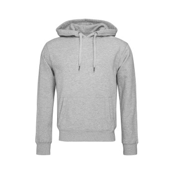 Stedman Men Active Sweat Hoodie Gråmelerad Large Herr | apparel & accessories - clothing - shirts & tops | ModeLejon