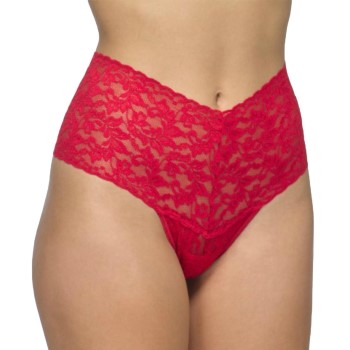 Hanky Panky Trosor 2P Signature Lace Retro Thong Röd nylon One Size Dam | apparel & accessories - clothing - underwear & socks - lingerie | ModeLejon