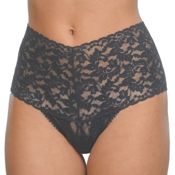 Hanky Panky Trosor 2P Signature Lace Retro Thong Grå nylon One Size Dam | apparel & accessories - clothing - underwear & socks - lingerie | ModeLejon