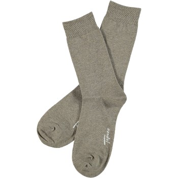 Läs mer om Topeco Strumpor Men Classic Socks Plain Ljusbrun Strl 39/41 Herr