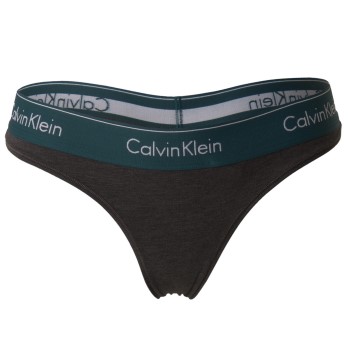 Calvin Klein Trosor Modern Cotton Thong Mörkgrå X-Small Dam | apparel & accessories - clothing - underwear & socks - lingerie | ModeLejon