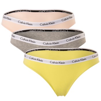 Läs mer om Calvin Klein Trosor 6P Carousel Bikinis Rosa/Gul bomull Medium Dam